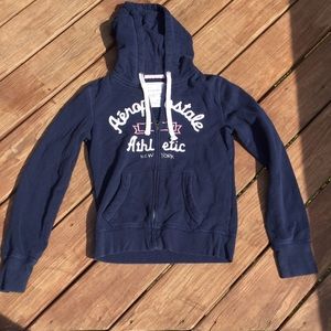 Navy Blue Aéropostale Zip-up jacket